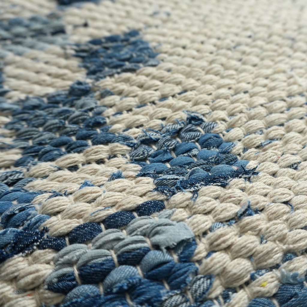 Shannon Rug (Reversible) - American Denim / Silver / Quill Gray [DENIM+COTTON]