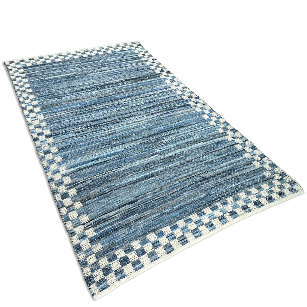 Shannon Rug (Reversible) - American Denim / Silver / Quill Gray [DENIM+COTTON]