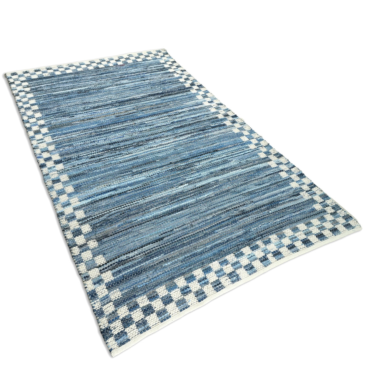 Shannon Rug (Reversible) - American Denim / Silver / Quill Gray [DENIM+COTTON]