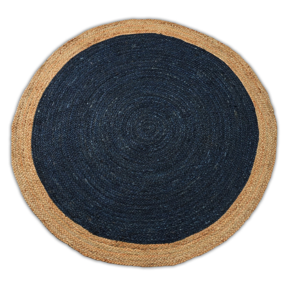Kingsley Rug - Vintage Dark Blue / Natural Wood [JUTE]