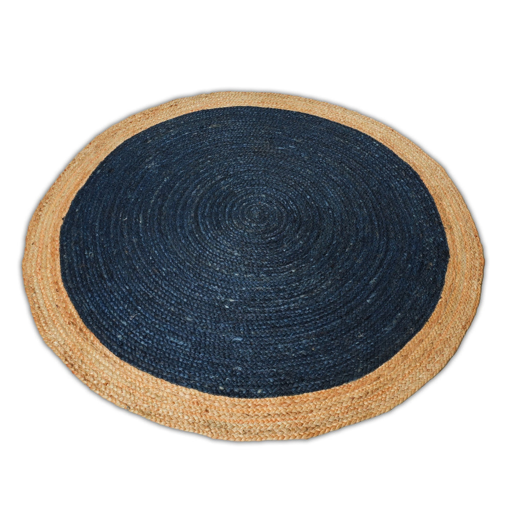 Kingsley Rug - Vintage Dark Blue / Natural Wood [JUTE]