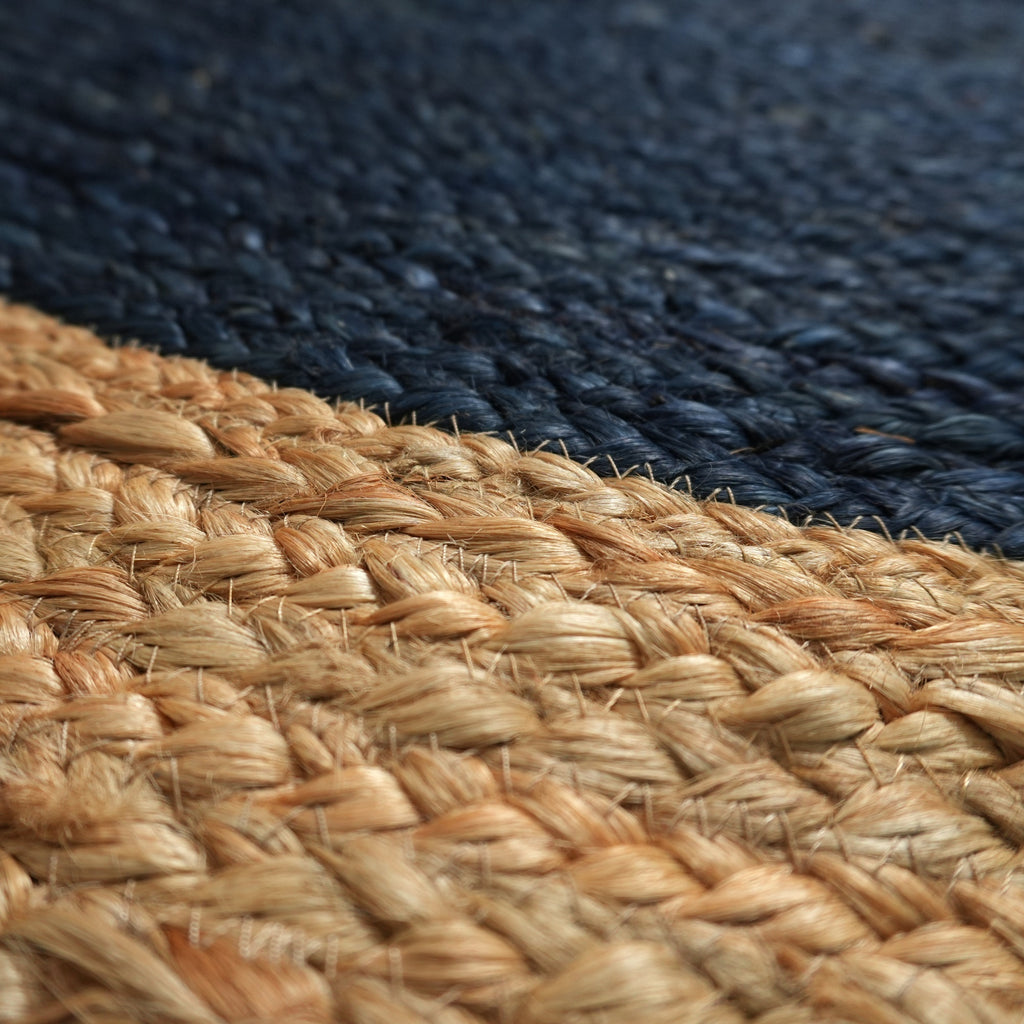 Kingsley Rug - Vintage Dark Blue / Natural Wood [JUTE]