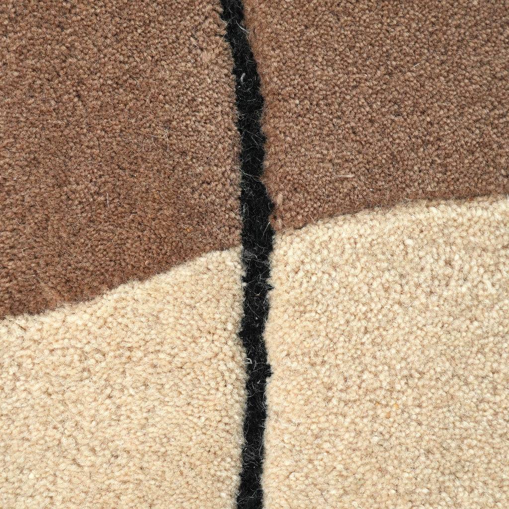 Siena Rug - Mocha Mousse / Black Grain / Cake Batter [WOOL]