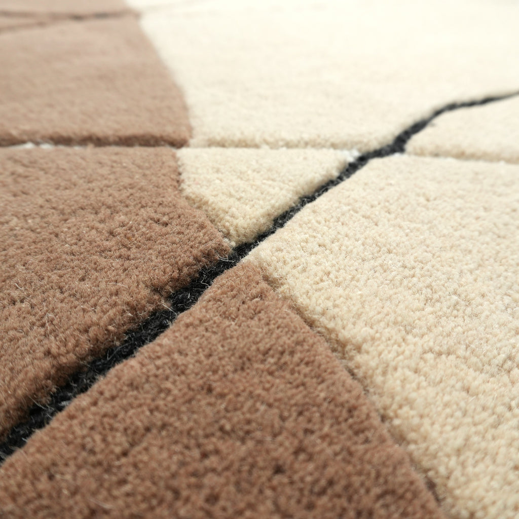Siena Rug - Mocha Mousse / Black Grain / Cake Batter [WOOL]