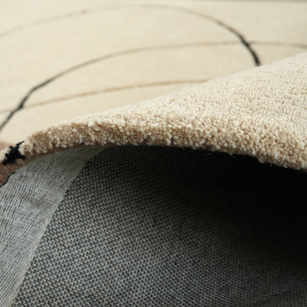 Siena Rug - Mocha Mousse / Black Grain / Cake Batter [WOOL]