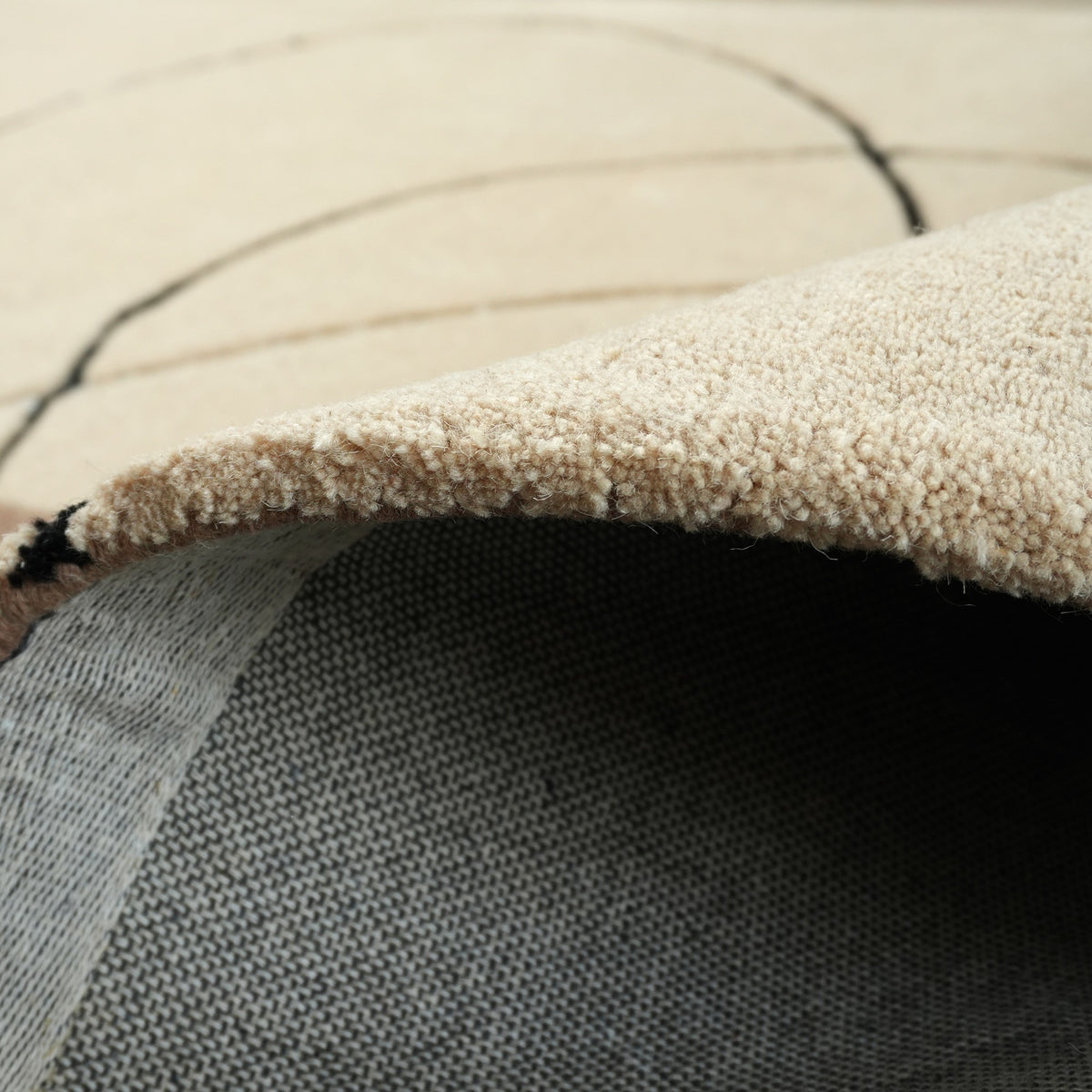 Siena Rug - Mocha Mousse / Black Grain / Cake Batter [WOOL]
