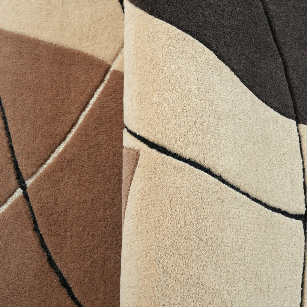 Siena Rug - Mocha Mousse / Black Grain / Cake Batter [WOOL]