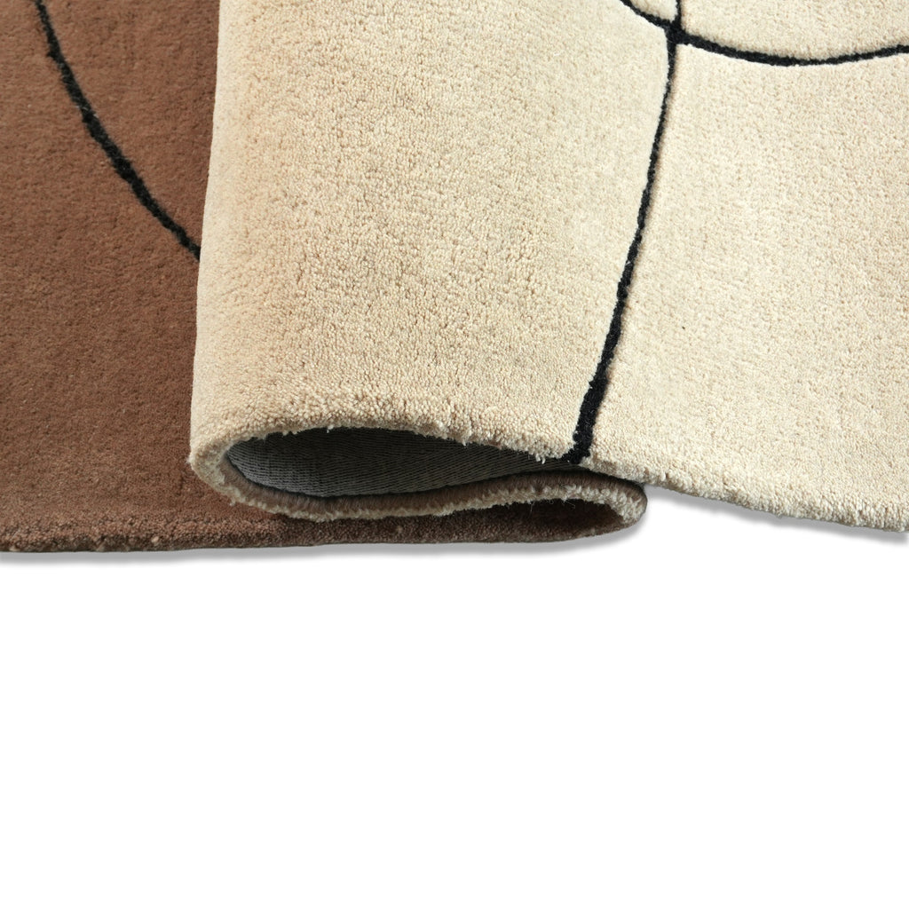 Siena Rug - Mocha Mousse / Black Grain / Cake Batter [WOOL]