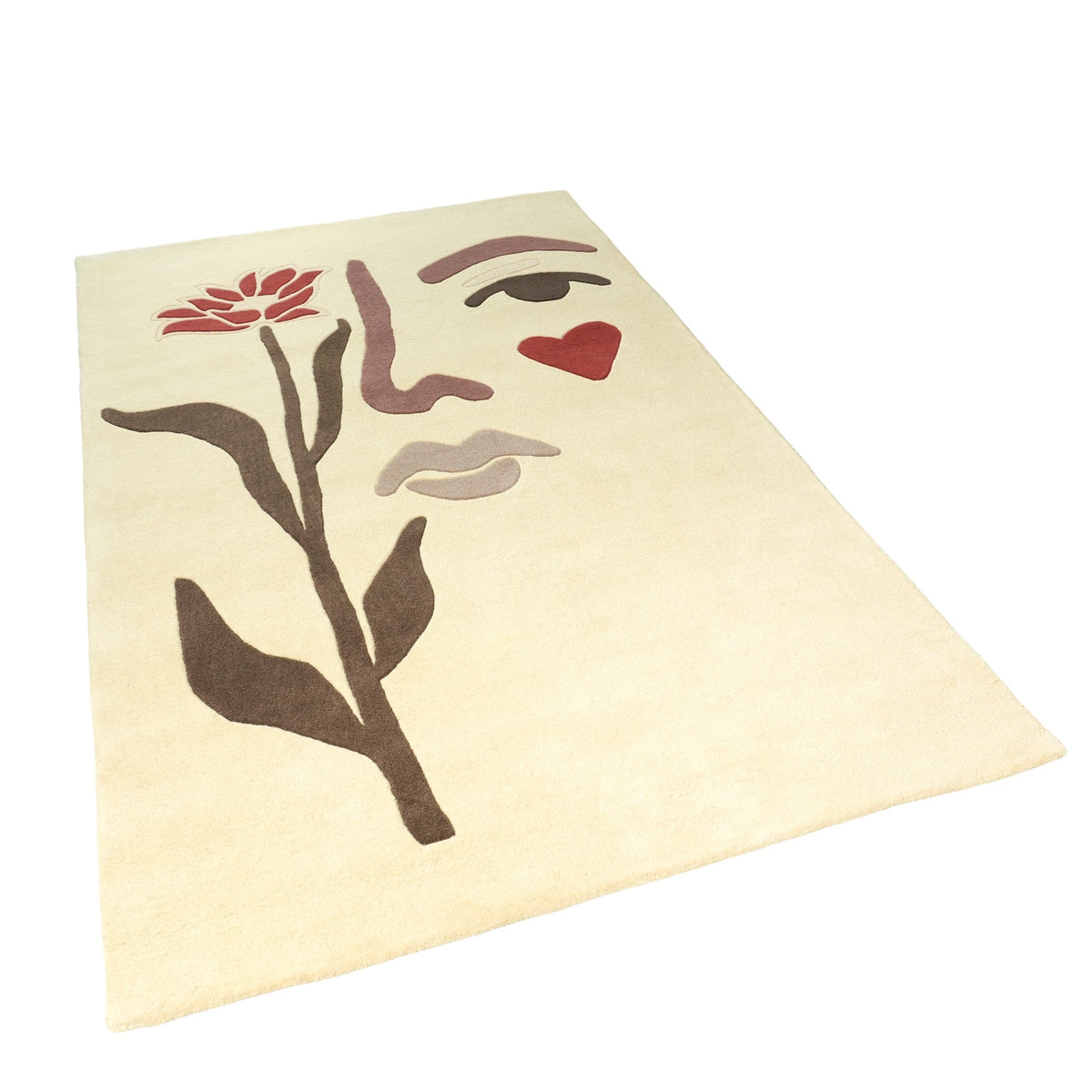 Trieste Rug - Country Red / Dark Mocha / Dark Brown Camo / Smooth Pastel Yellow [WOOL]