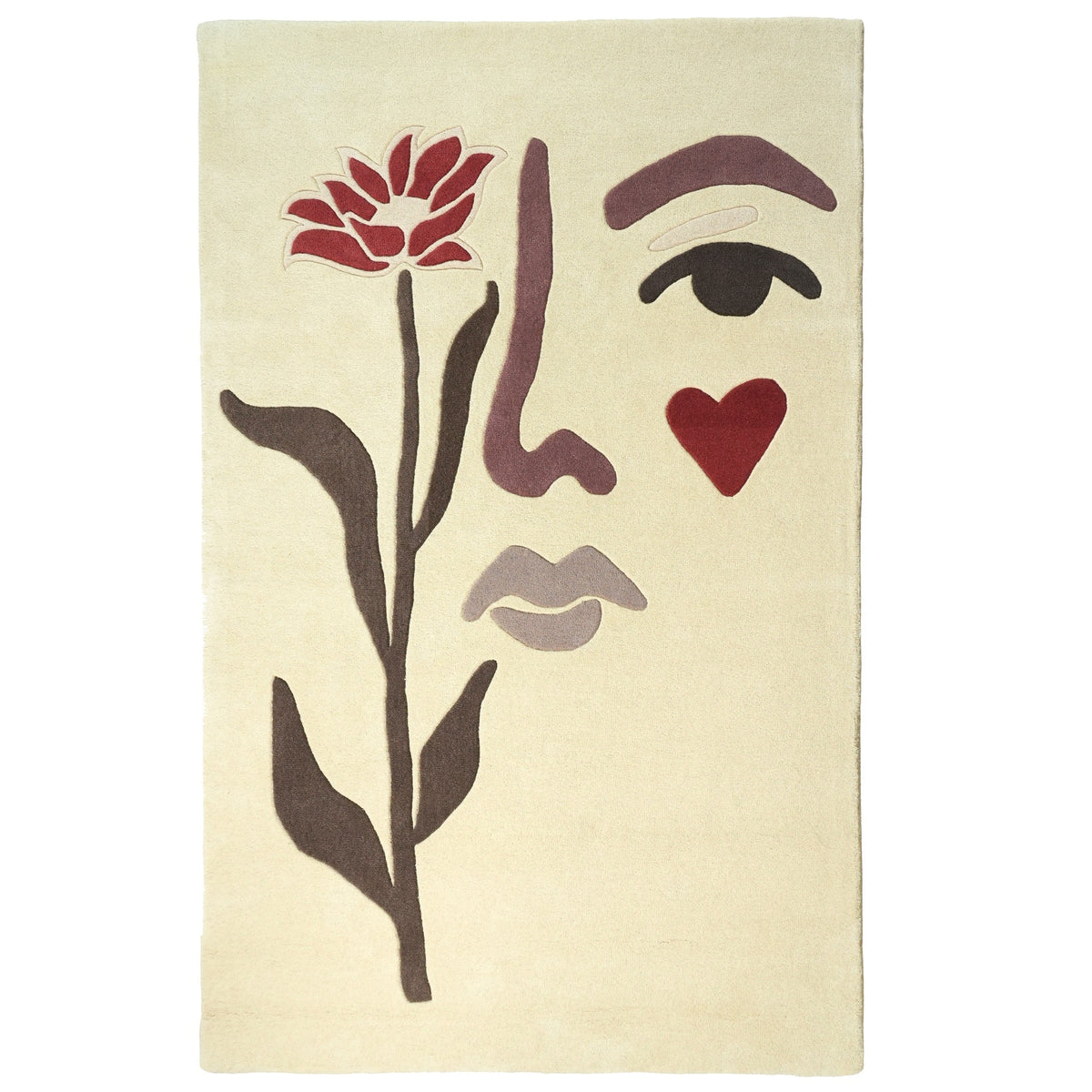 Trieste Rug - Country Red / Dark Mocha / Dark Brown Camo / Smooth Pastel Yellow [WOOL]