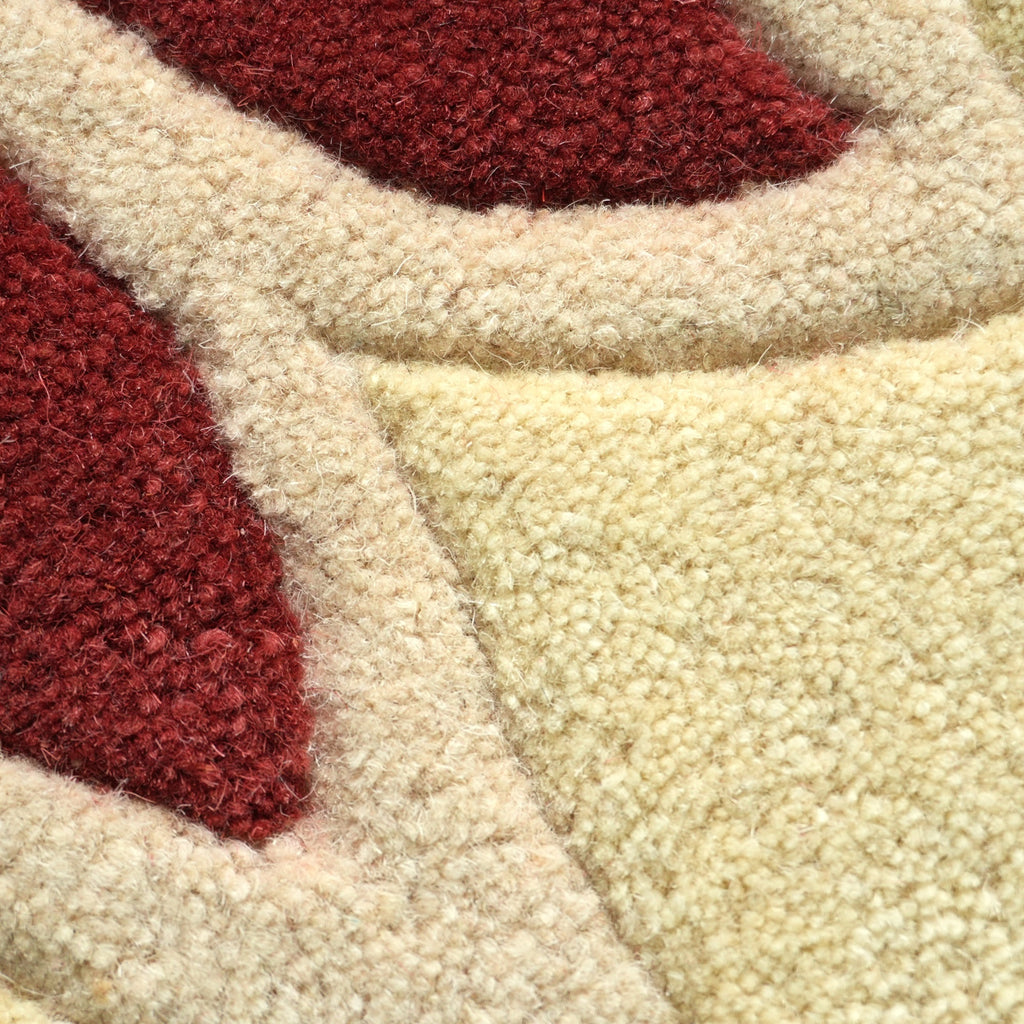 Trieste Rug - Country Red / Dark Mocha / Dark Brown Camo / Smooth Pastel Yellow [WOOL]