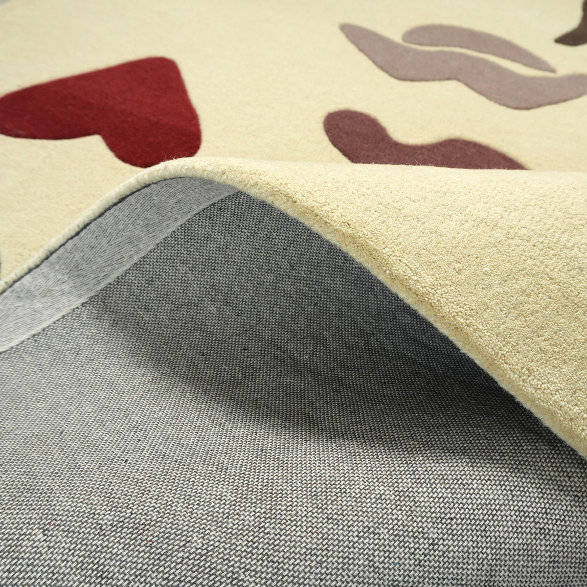 Trieste Rug - Country Red / Dark Mocha / Dark Brown Camo / Smooth Pastel Yellow [WOOL]