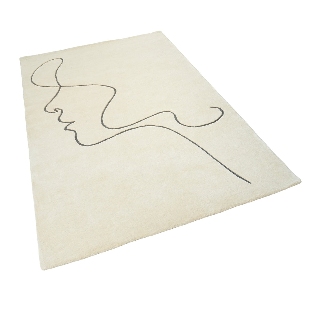 Ashland Rug - Ballet White / Dim Gray [WOOL]