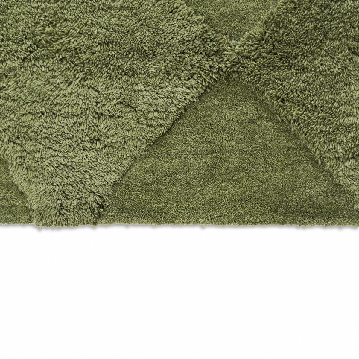 Olive Rug -Dark Sage [NZ WOOL]