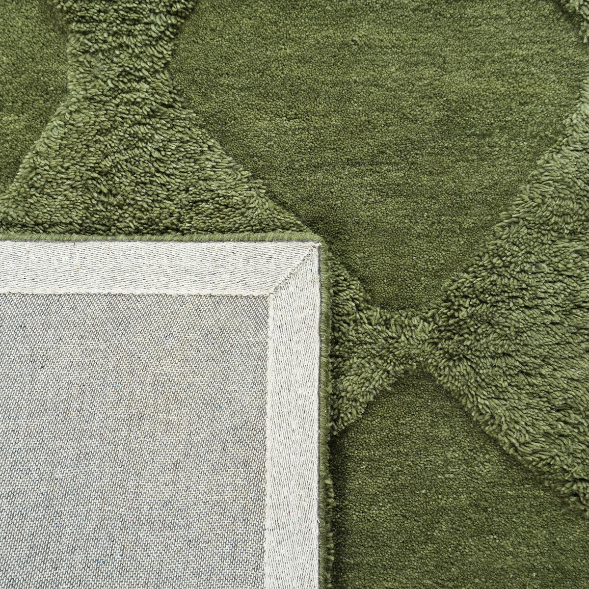 Olive Rug -Dark Sage [NZ WOOL]