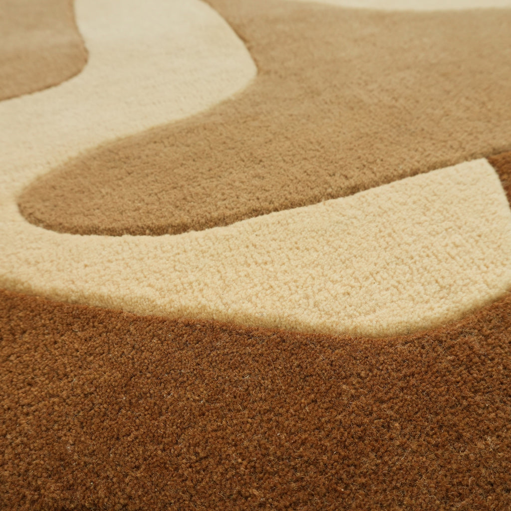 Estelle Rug - Russet / Tranquil Gold / Camel [NZ WOOL]