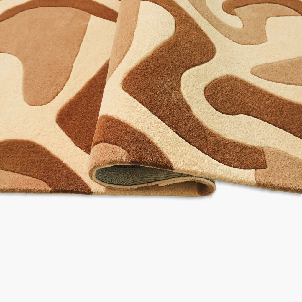 Estelle Rug - Russet / Tranquil Gold / Camel [NZ WOOL]