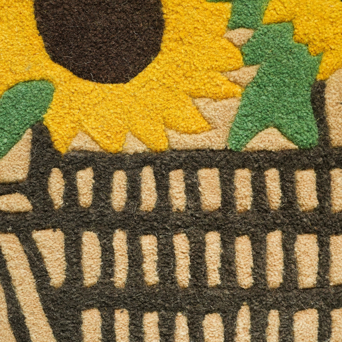 Aurelia Rug -Aesthetic Yellow / Musket Brown / Ivy / Gold [INDIAN BLEND WOOL]