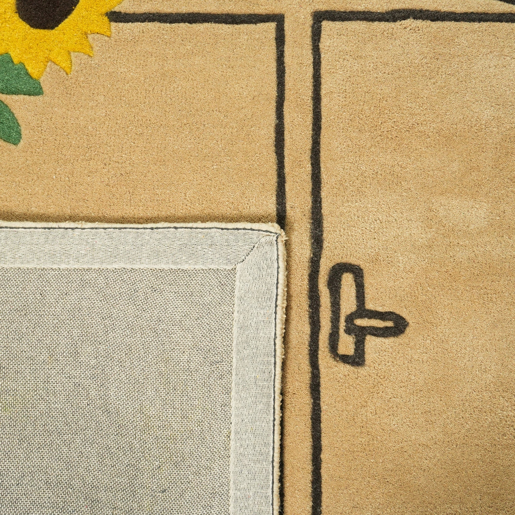 Aurelia Rug -Aesthetic Yellow / Musket Brown / Ivy / Gold [INDIAN BLEND WOOL]