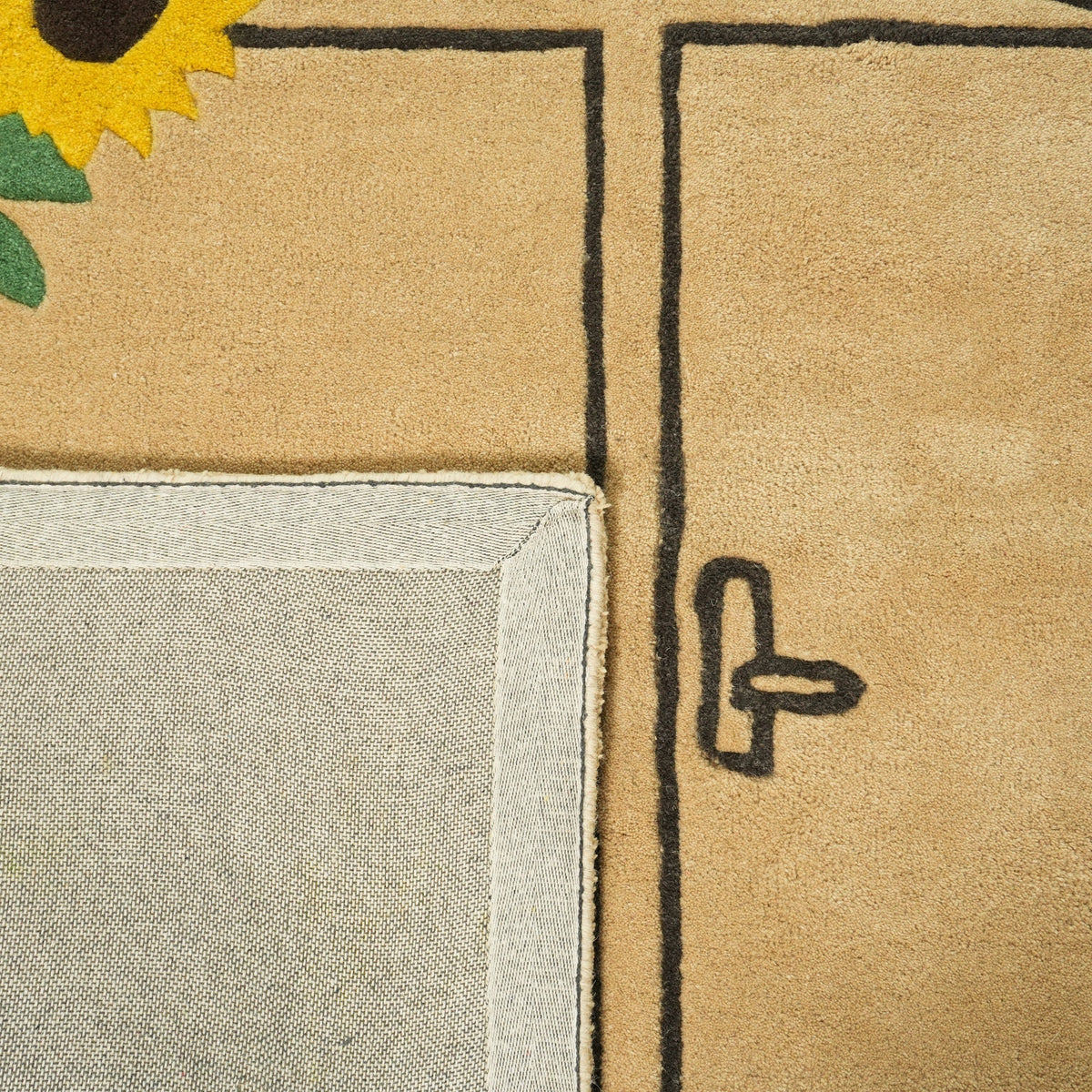 Aurelia Rug -Aesthetic Yellow / Musket Brown / Ivy / Gold [INDIAN BLEND WOOL]
