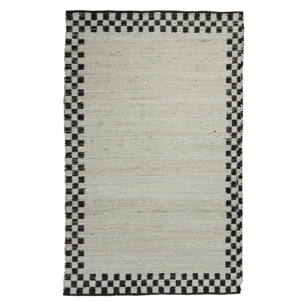 Redwood Rug (Reversible) - Dravit Grey / Eerie Black / Off White [DENIM+COTTON]
