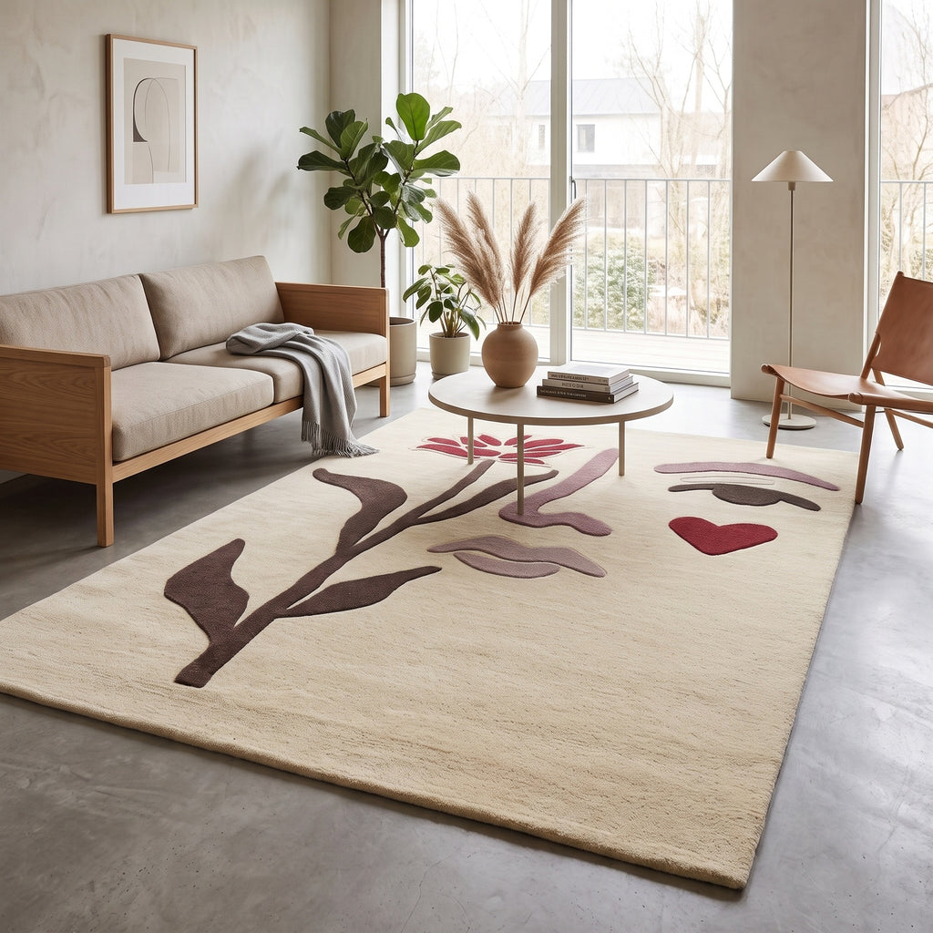 Trieste Rug - Country Red / Dark Mocha / Dark Brown Camo / Smooth Pastel Yellow [WOOL]