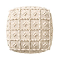Sierra Pouf - Ivory [WOOL+COTTON]