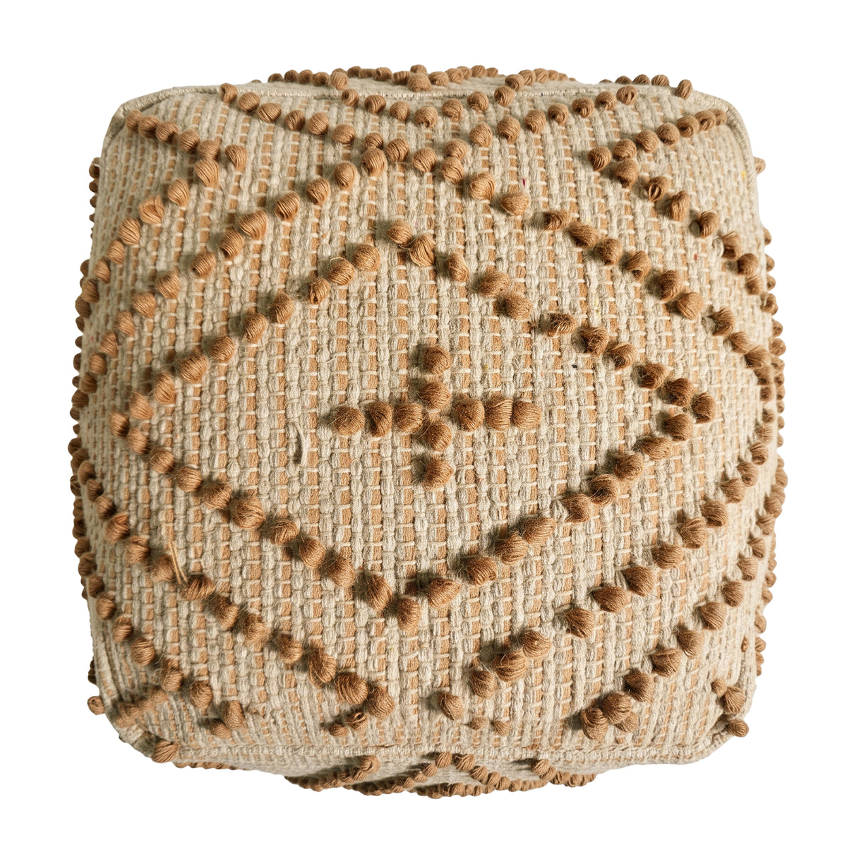 Canyon Pouf - Deer / Honey Pine / Vintage Lace [JUTE+COTTON]