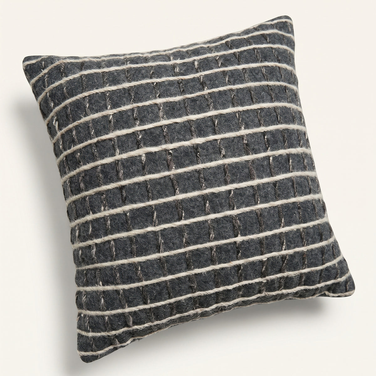 Eden Cushion - Atomic Grey / Brilliant Pearl  [PET YARN]