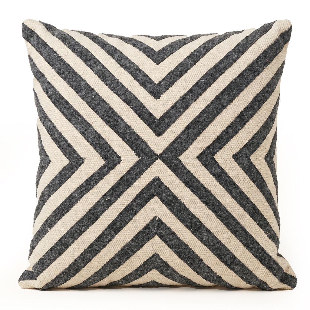Orchard Cushion - Dark Graphite / Beige Glory [COTTON]
