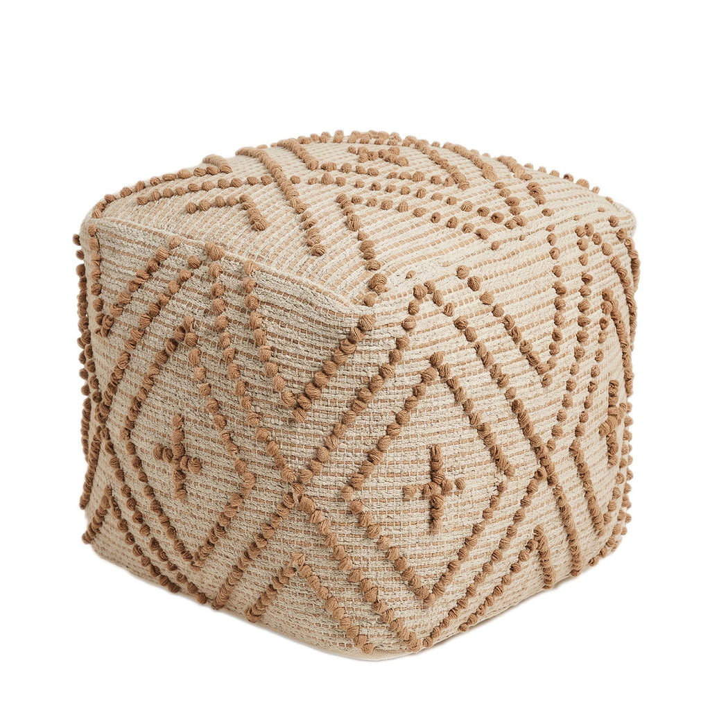 Canyon Pouf - Deer / Honey Pine / Vintage Lace [JUTE+COTTON]