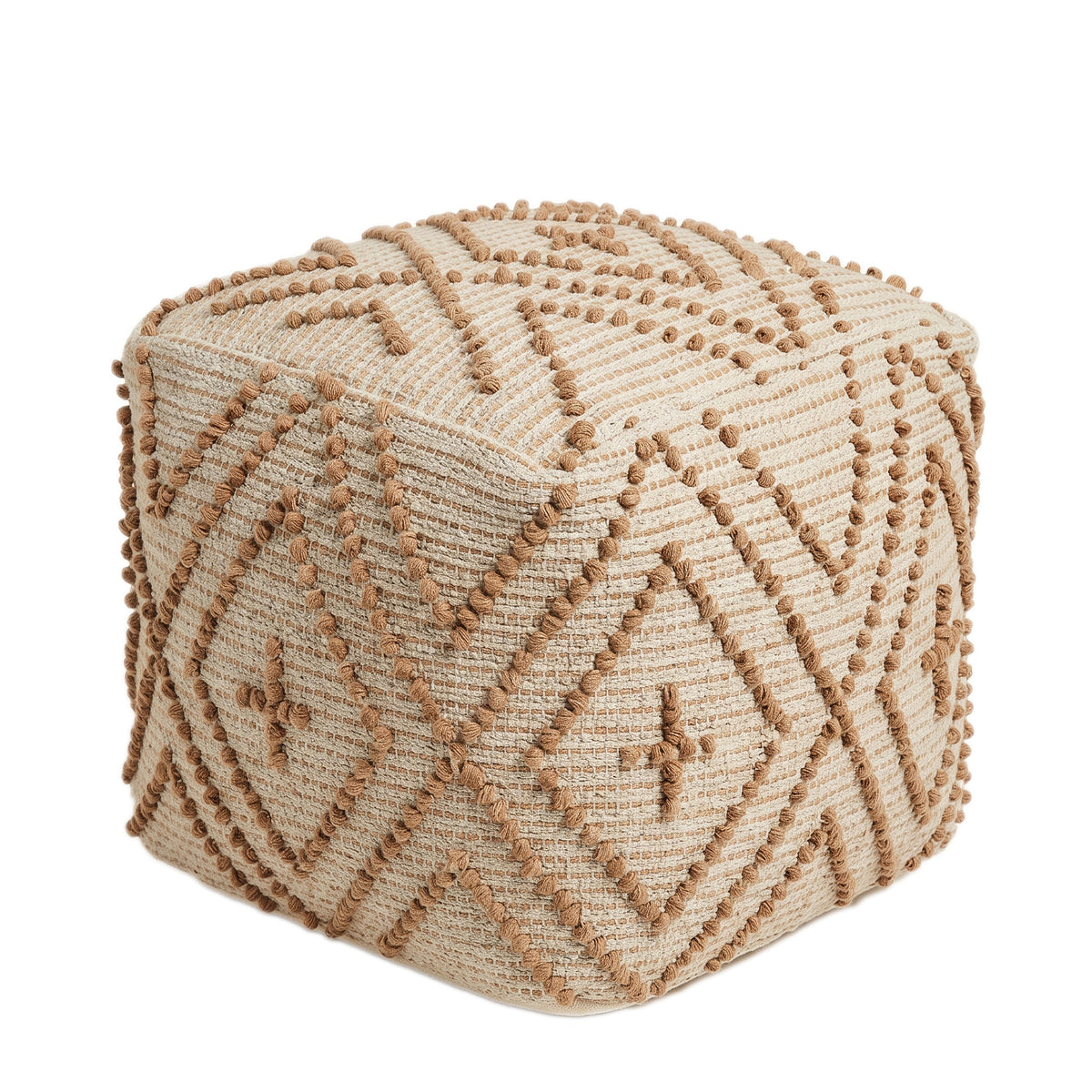 Canyon Pouf - Deer / Honey Pine / Vintage Lace [JUTE+COTTON]