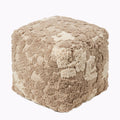 Stowe Pouf - Pale Mushroom / Cookie Brown / Bone Cream [WOOL+COTTON]