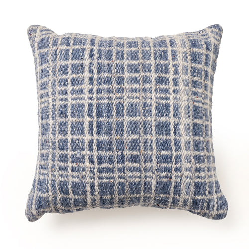Chelsea Cushion - Dusty Navy / Gentle Taupe [PET YARN ]