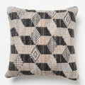 Aspen Cushion - Vintage Charcoal / Worn White  [PET YARN]